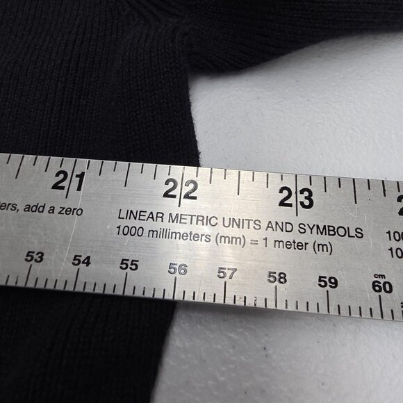 Vintage Tommy Hilfiger Sweater Womens 2X Navy Zip Cardigan Contrast Trim 00s - Picture 10 of 11